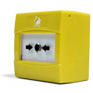 Vimpex SY-YS02 Sycall Resettable Call Point - Yellow - Surface Mount